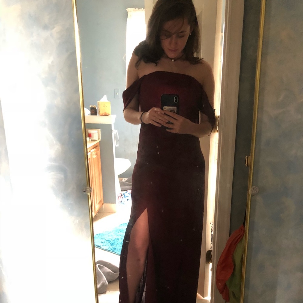 wine red formal/prom dress